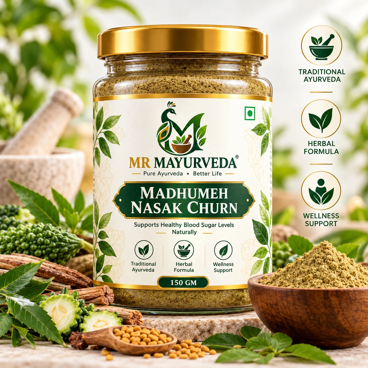 Madhumeh Nasak Churn 150 Gm